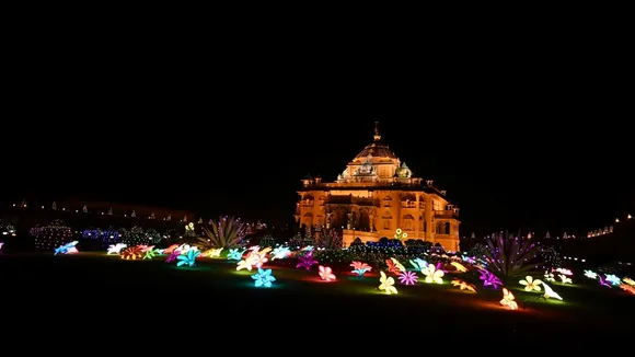 gandhinagar akshardham diwali deepotsav 2023