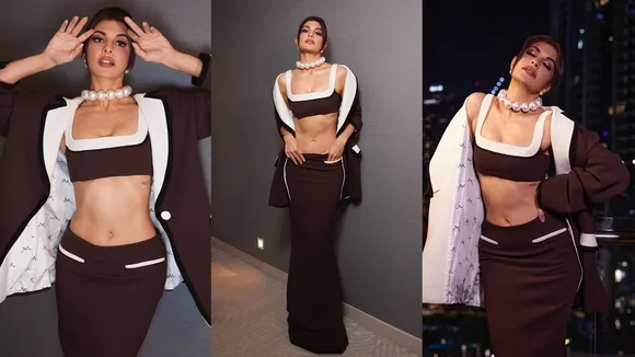 Jacqueline Fernandes flaunted her curvy figure in brown outfit, fans went crazy after seeing her sizzling look
