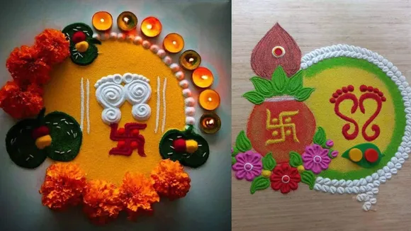 rangoli designs for diwali, Unique Rangoli designs, Best Rangoli designs, Flower Rangoli designs for Diwali,