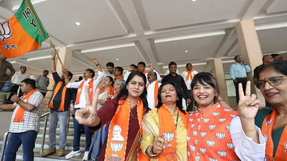 Assembly Election Result 2023 | Gandhinagar | kamlam Celebrating BJP victory