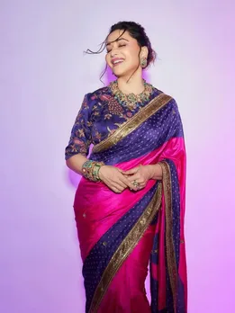 Madhuri Dixit Photos : માધુરી દીક્ષિત આ ટ્રેડિશલ સાડી અવતાર વેડિંગ લુક માટે બેસ્ટ, જુઓ ફોટા