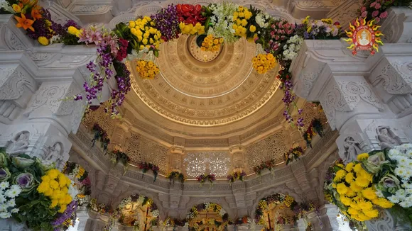 ayodhya ram mandir pran pratishtha celebration | ayodhya ram temple | ayodhya ram mandir celebration | ayodhya ram mandir photo | ram lalla photo | lord ram photo | shree ram photo | ram temple photo | ayodhya ram mandir inauguratio decoration