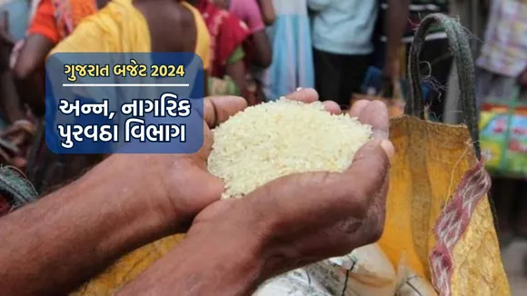 gujarat budget 2024 | gujarat budget 2024 News | Food Civil Supplies Department | ration card holdera | PDS | Food rice