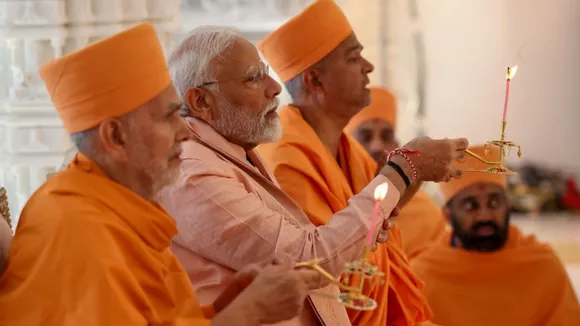 pm modi, baps, Abu Dhabi Temple