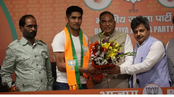 Boxer Vijender Singh joins BJP, Boxer Vijender Singh , BJP