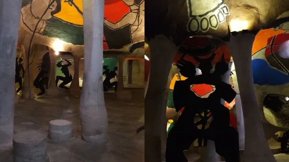 Amdavad ni gufa inside view