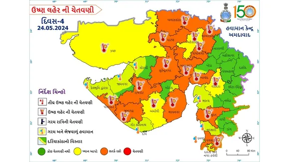 Gujarat Weather HeatWave Forecast today - 5