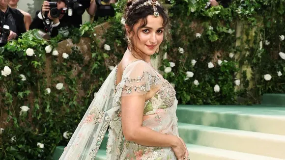 Alia Bhatt | Alia Bhatt In Saree | Alia Bhatt Sabyasachi saree | Alia BHatt Met Gala 2024 | Met Gala 2024