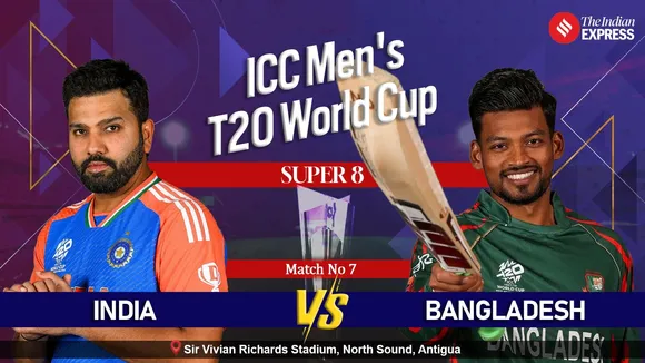 T20 World Cup 2024 Super 8 India vs Bangladesh