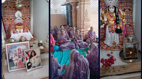 Zulasan Villagers Pray For Sunita Williams Safe Return | સુનિતા વિલિયમ્સ સુરક્ષિત પરત ફરે એ માટે પૈતૃક ગામ ઝુલાસણ દોલા માતાજી મંદિર ખાતે ધૂન