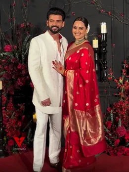 sonakshi Sinha red saree wedding | sonakshi Sinha wedding look | sonakshi Sinha zaheer iqbal wedding look | deepika Padukone saree look | anushka sharma saree look | alia bhatt saree look | katrina kaif wedding look