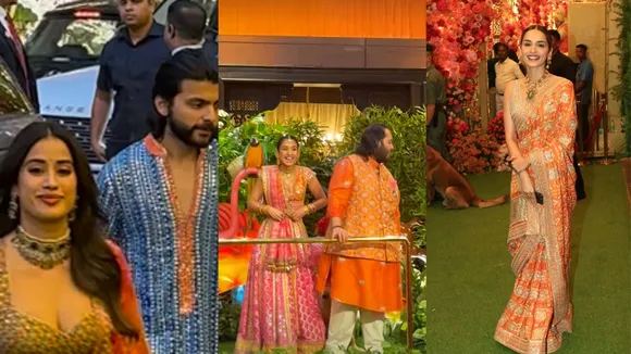 ANant Radhika Wedding janhvi kapoor Manushi Chhillar in mameru ceremony