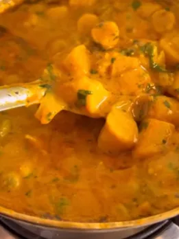 Besan gatta recipe photo