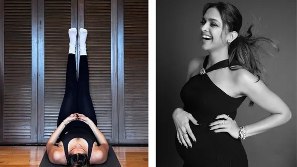 Deepika Padukone Pregnancy Yoga Viparita Karani