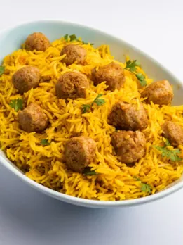 Soya Chunk Pulao recipe in gujarati