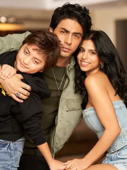 Suhana Khan with brothers