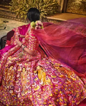 anant ambani radhika merchant wedding | radhika merchant wedding dress | radhika merchant wedding dress lehenga | radhika merchant wedding lehenga shubh aashirwad | jayasri burman | radhika merchant bridal lehenga price