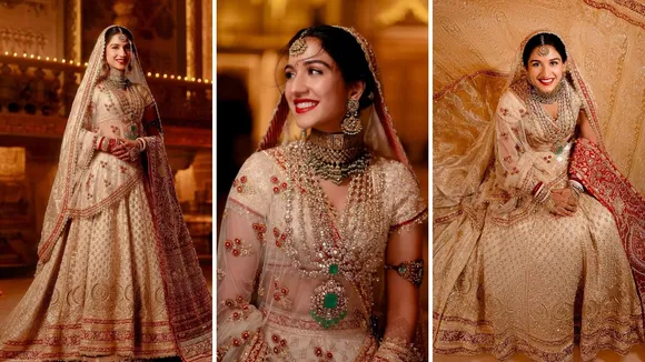anant ambani radhika merchant wedding dress | radhika merchant wedding dress | radhika merchant wedding bridal look | radhika merchant wedding bridal look