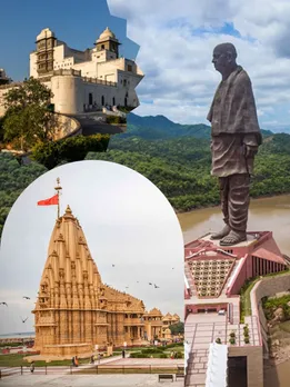 Gujarat Famous Tourist Places | somnath temple | Udipur | Statue Of Unity