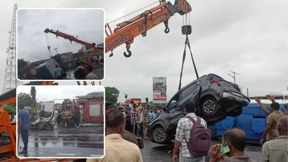 Vadodara accident, vaghodia accident, truck accident
