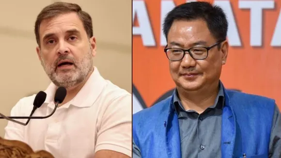 kiren rijiju, rahul gandhi