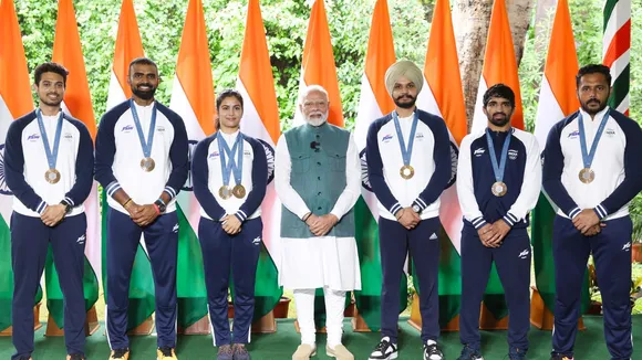 pm modi, indian Paris olympic contingent, Paris olympic 2024