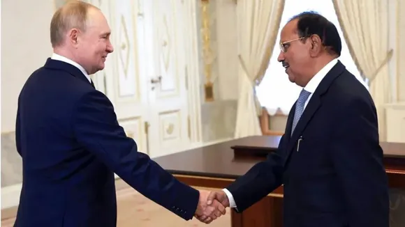 Ajit Doval,Vladimir Putin meet