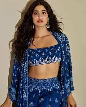 Janhvi Kapoor blue outfit