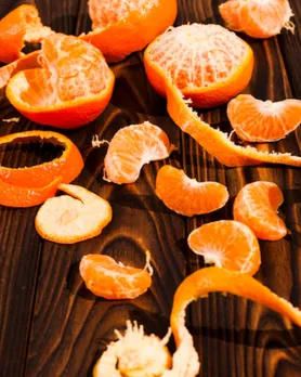 Orange peel for skin