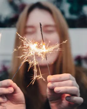 burning while firecrackers