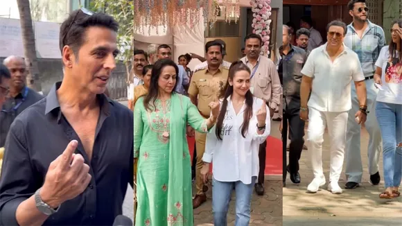 Bollywood actors cast their votes, Akshay umar Vote,Sunil Shetty Vote,