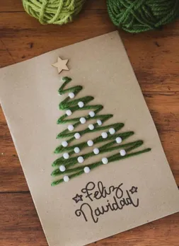 Eco-Friendly Christmas Card Making, Hand-Drawn Christmas Card Inspiration,