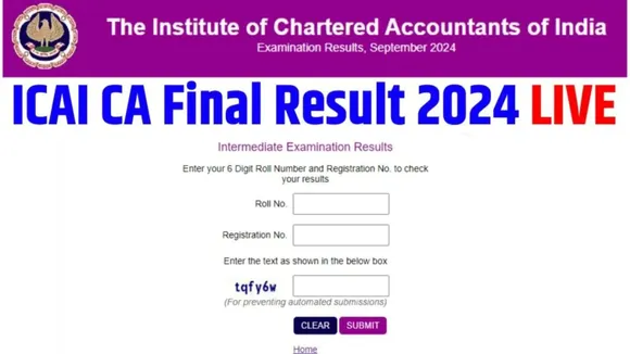 ICAI CA Final November Result 2024