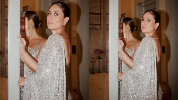 Kareena Kapoor Shimmer Saree Look