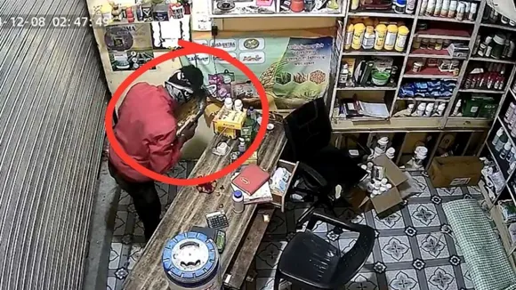 MP theft viral video, theft in Betul, theft incident, CCTV footage of theft,