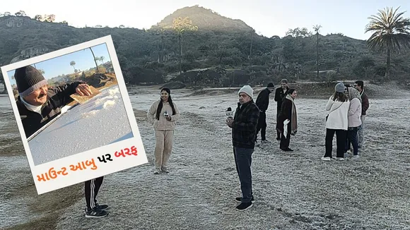 Mount Abu Snowfall Photos | Mount Abu New Year Celebration