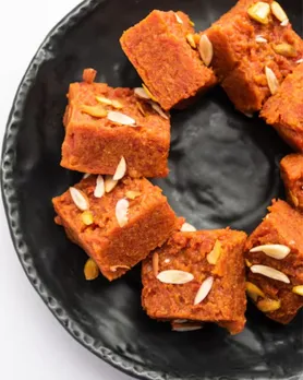 Gajar Barfi Recipe in gujarati