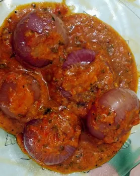 lunch recipe in gujarati Pyaaz Masala Sabji