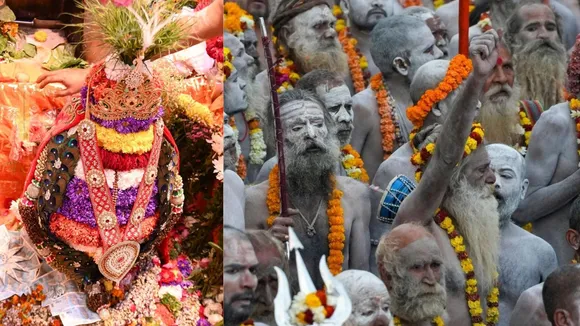 Kashi Vishwanath Dham, Naga Sadhu in Kashi Vishwanath on Maha Shivratri,