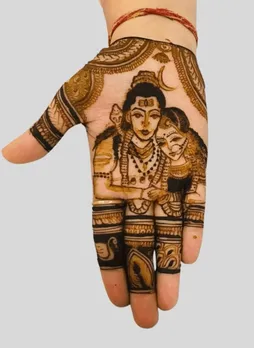 મહાશિવરાત્રી સ્પેશિયલ મહેંદી, easy mehndi designs 2025, festive henna for Shivratri,