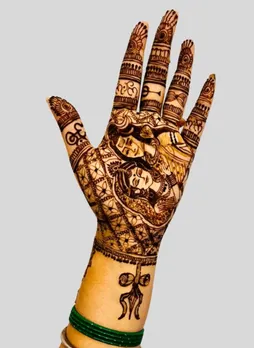 ધાર્મિક પ્રસંગો માટે મહેંદી, spiritual mehndi designs,