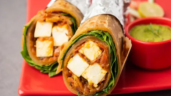 Paneer Kathi Roll Recipe
