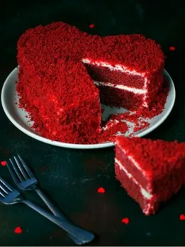 Valentine's day special Red Velvet Cake Recipe in gujarati