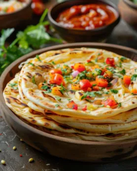 Vegetable Parathas