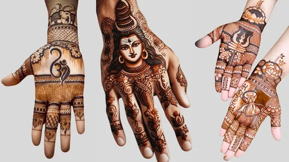 Mahashivratri mehndi design, મહાશિવરાત્રી મહેંદી ડિઝાઈન