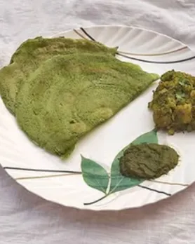 healthy rava palak dosa recipe