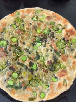 pease paratha recipe