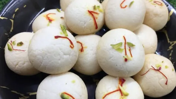 suji rasgulla recipe, suji rasgulla