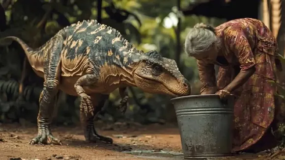 dinosaur, Kerala, Dinosaur egg, Dinosaur AI generated Viral video