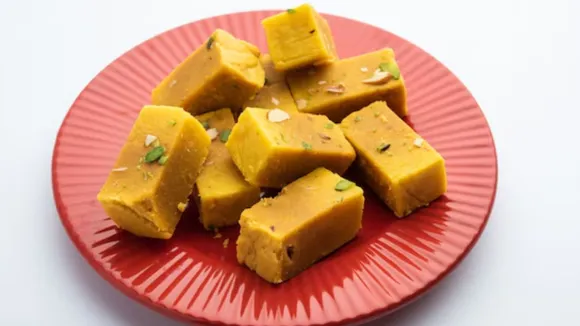 Mysore Pak for holi